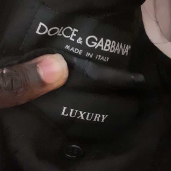 1450cad Italian D&G Dolce&Gabbana 70%wool 30%Silk Men black suit blazer 48 Lined - Picture 4 of 8